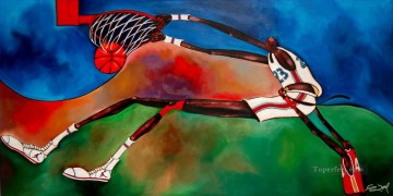 baloncesto impresionistas abstractos Pinturas al óleo